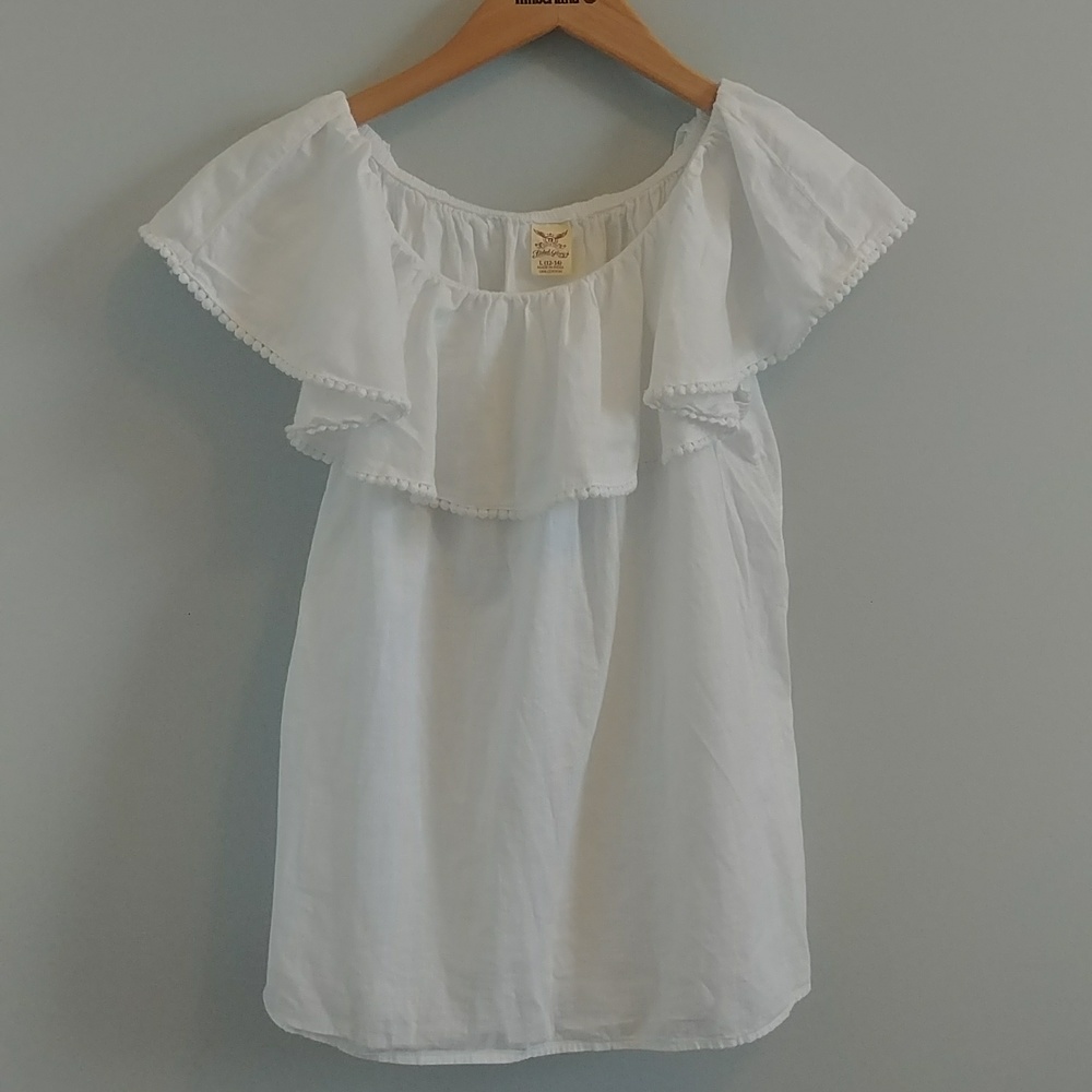 Faded Glory 100% Cotton Off Shoulder Top